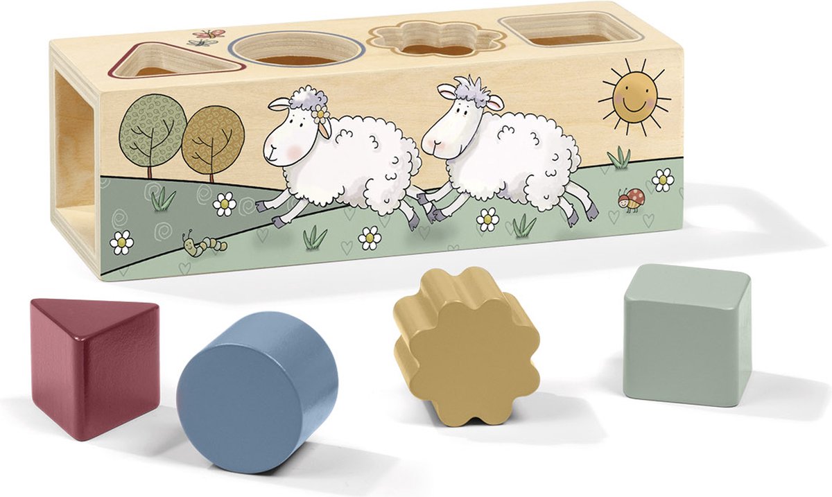 Bambolino Mike Molly trieur de formes de jouets en bois - jouets éducatifs pour enfants d'âge préscolaire - jouets
