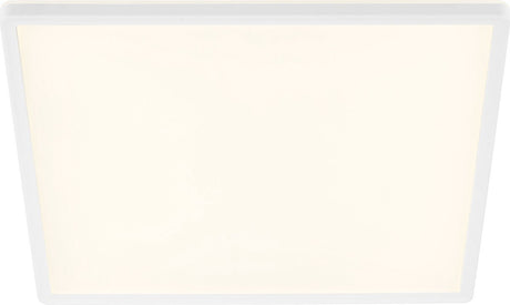 Plafonnier slim Briloner - LED - rétroéclairage - 22w - 42x42cm - blanc