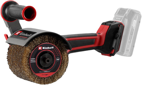 Ponceuse-brosse professionnelle à batterie Einhell tp-br 18 32 li bl solo - power x-change - 18 v li-ion - vitesse à vide : 900 - 3 200 tr/min - diamètre de la brosse : 120 mm - largeur de la brosse : 100 mm - excl. batterie et chargeur