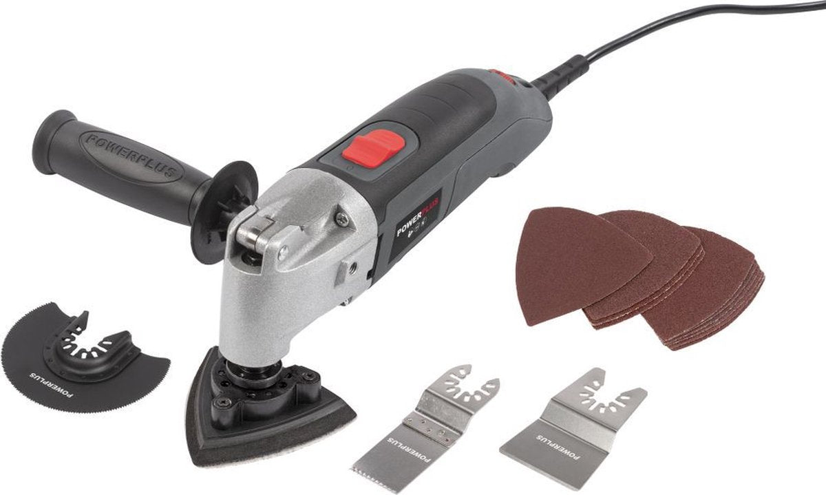 Outil multifonction oscillant Powerplus powe80015 - outil multifonction 300w - jusqu'à 44000 tr/min - incl. 14 accessoires
