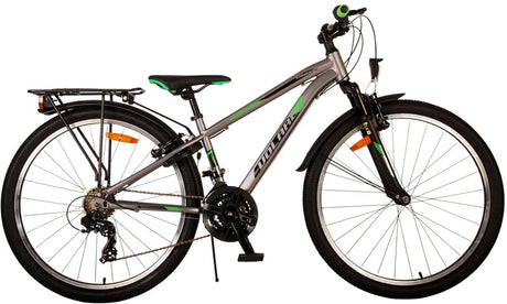Vélo Enfant Volare Cross - Garçons - 26 pouces - Gris - 18 vitesses - Deux freins à main