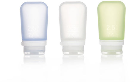 Human Gear - gotoob+ 3-pack medium - bouteille de voyage - bouteille - étanche - léger - 74 ml - bleu vert clair