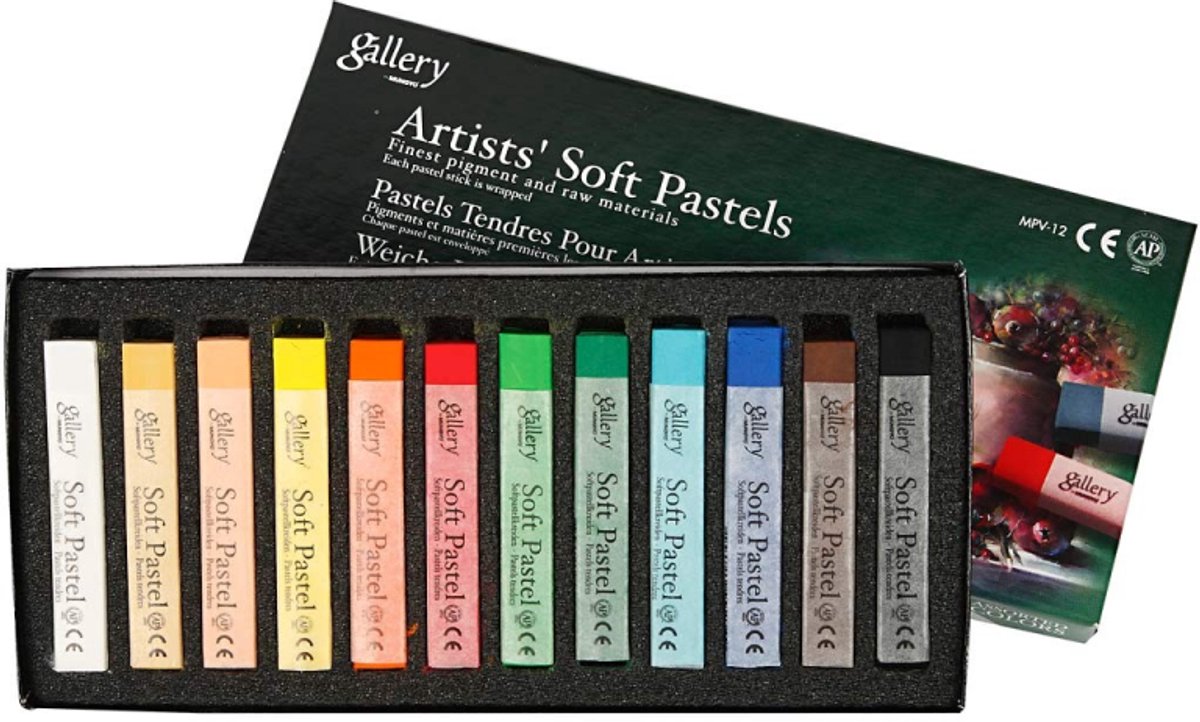 Creativ company mungyo gallery ensemble de pastels tendres 12 pièces