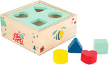 Small foot - trieur de formes en bois avec blocs naturels, 5 pièces.