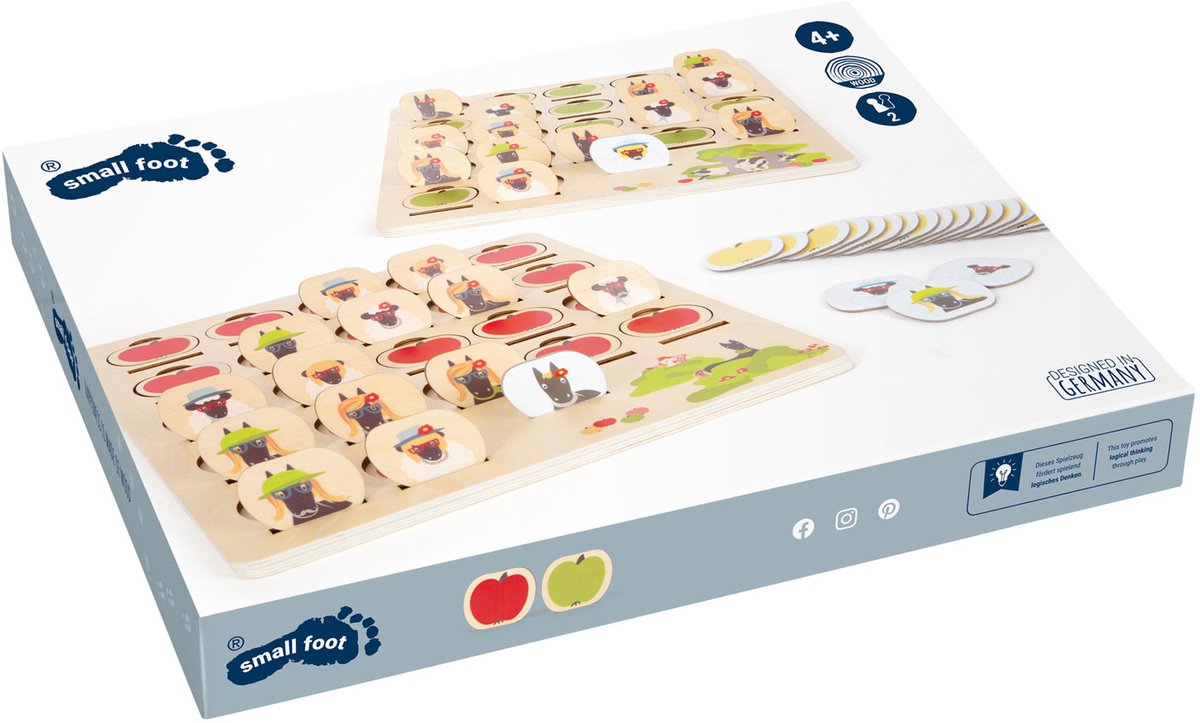 Small foot - jeu de société en bois devinez qui