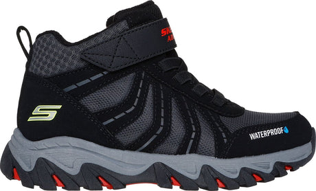 Skechers robuste ranger - bottes de randonnée pour garçons storm trail - noir rouge jaune