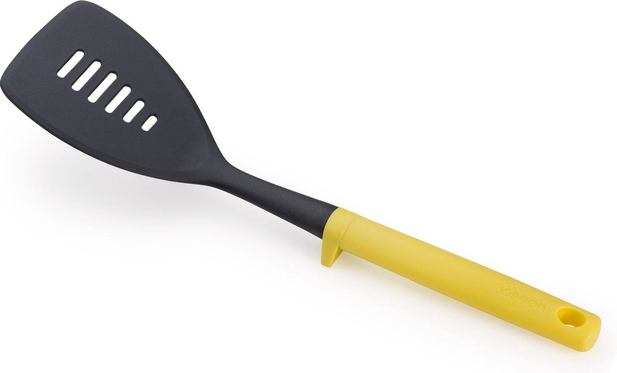 Joseph joseph duo opale - spatule d'aide à la cuisine avec support - plastique - jaune