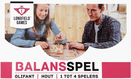 Éléphant de jeu d'équilibre en bois