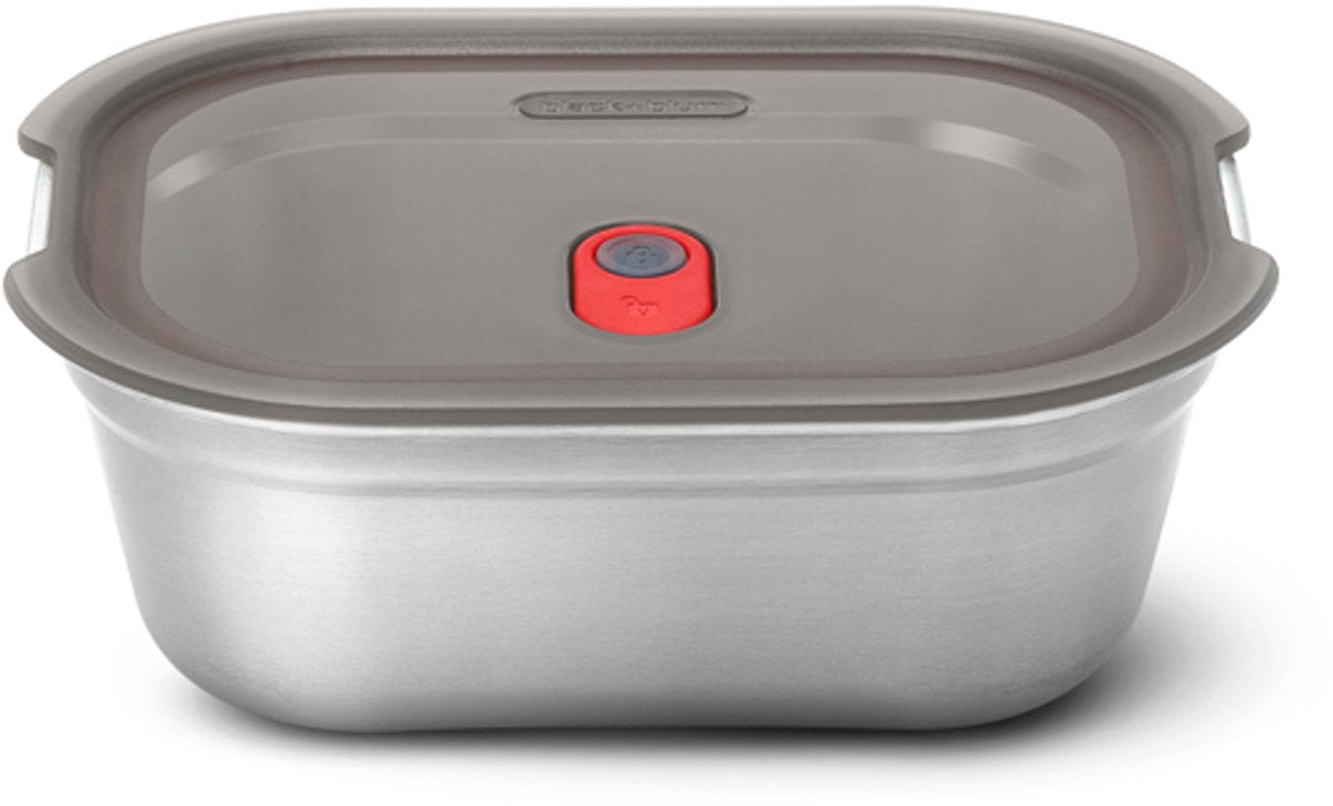 Black blum black+blum boîte alimentaire en acier petite - préparation repas - 173x127x65mm - gris rouge