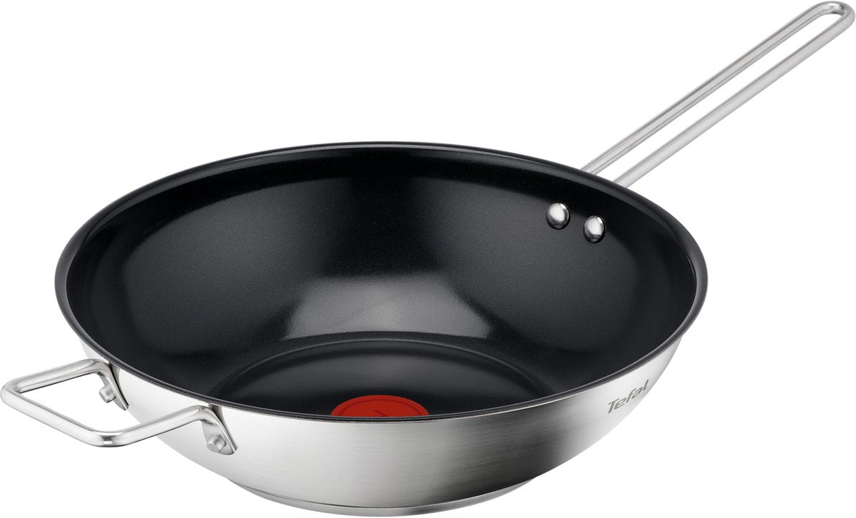 Tefal nordica ceramic - poêle wok - ø28 cm - céramique - sans pfas - convient pour induction