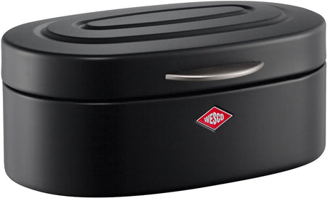 Boîte à pain à un seul ventre Wesco | 8,5 litres | métal - noir mat | boîte de rangement du pain