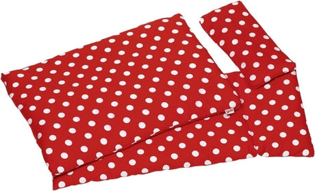 Literie de poupée Goki - rouge à pois blancs