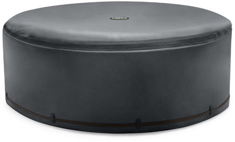 Housse thermique Intex pour spa purespa 6 personnes - ronde - gris foncé - ø218 x h72 cm