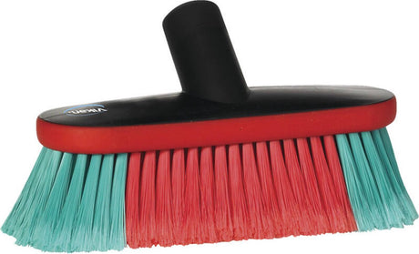Vikan 526952 brosse de lavage ovale - 230 mm - perméable à l'eau - poils souples fendus - brosse pour voiture - lavage de voiture