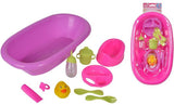 Bain de poupée Simba avec accessoires, jouets de bain pour enfants, y compris un canard en caoutchouc.