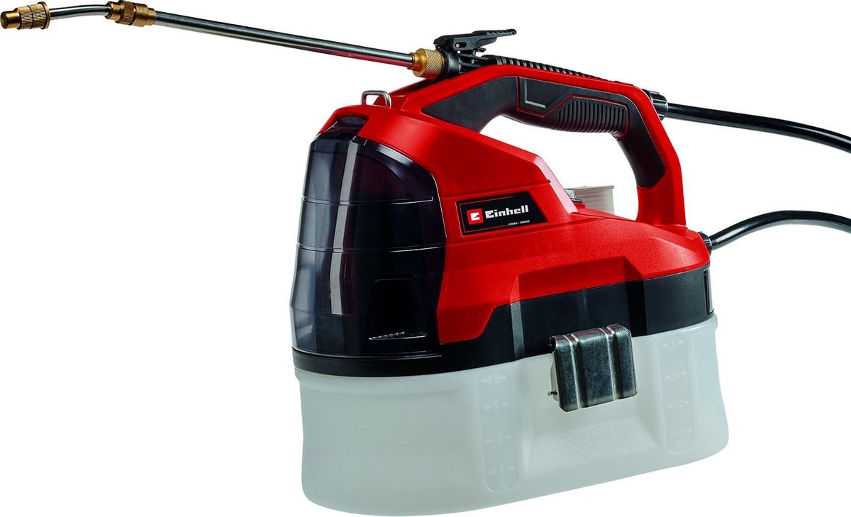 Pulvérisateur à pression à batterie Einhell ge-ws 18 35 li solo - power x-change - 18 v li-ion - capacité du réservoir : 3,5 l - pression maximale : 2,5 bar - lance de pulvérisation en acier inoxydable - excl. batterie et chargeur