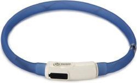 Beeztees safety gear dogini - hondenhalsband - usb - blauw - 35x1 cm