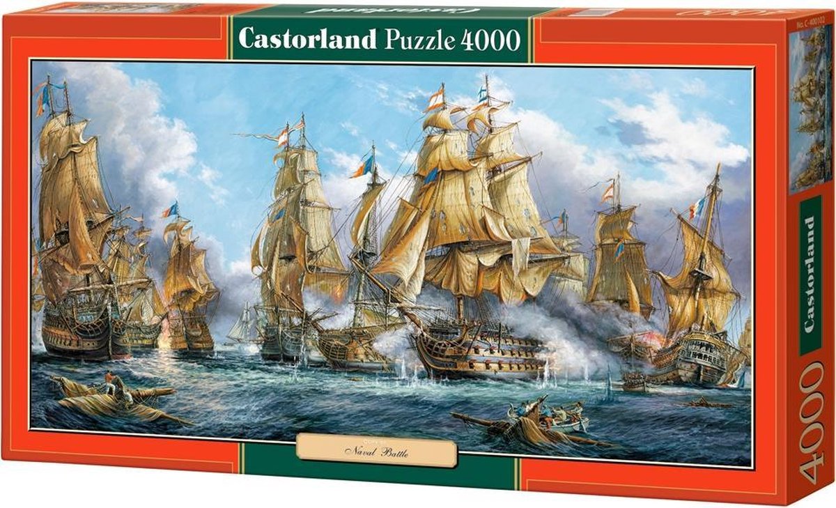 Bataille navale de Castorland - puzzle - 4 000 pièces - finition satinée - ajustement parfait - qualité européenne
