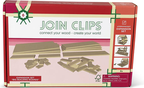 Ensemble d'extension de clips de jointure, grandes planches de construction
