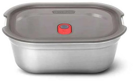 Black blum black+blum boîte alimentaire acier grande - préparation repas - 206x159x79mm - gris rouge
