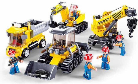Jouets de construction de chantier de construction de la ville de Sluban pour enfants à partir de 6 ans - construction de modèles de jouets de construction - boîte de construction avec 465 blocs de construction - m38-b0810