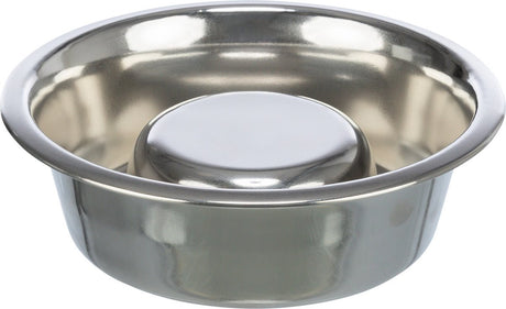 Trixie gamelle pour chien alimentation lente en acier inoxydable