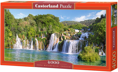 Cascades de Castorland krka, Croatie – puzzle – 4 000 pièces – finition satinée – ajustement parfait – qualité européenne