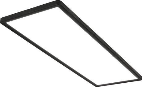 Briloner slim - Plafonnier LED - plafonnier - panneau ultra plat - lumière blanc neutre 4 000 k - 58x20x3cm (LxPxH) - noir