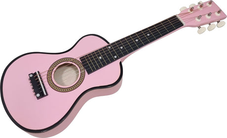 Guitare en bois Playwood rose - 6 cordes