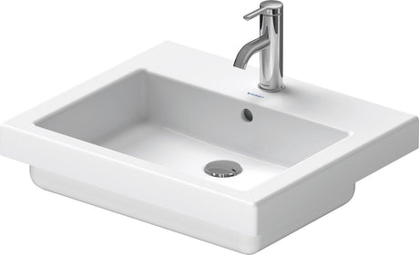 Duravit vero - lavabo à encastrer 55x47x18 cm, 1 trou pour robinetterie, blanc alpin 0315550000