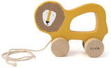 Jouet à tirer en bois Trixie - mr. lion - pour les premiers pas - jouets pour bébé - pour garçons filles - lion