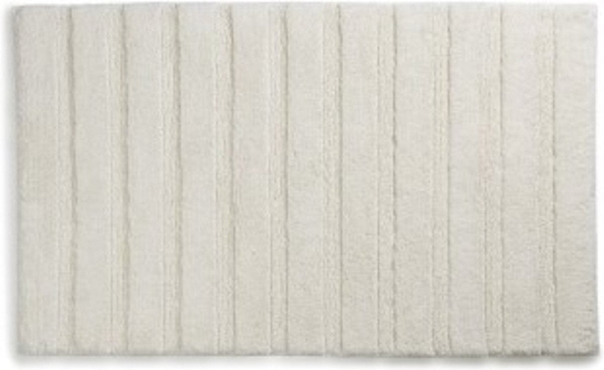 Kela salle de bain - tapis de bain Megan 65x55 cm - coton - blanc