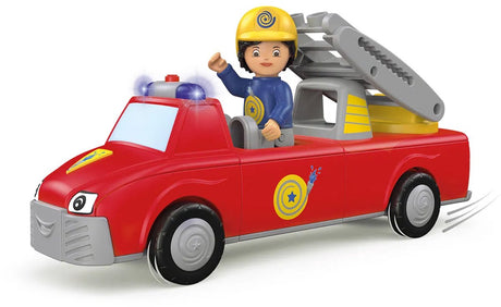 Toddys by siku - Harry Helpy - jouet de camion de pompiers - jouet passionnant de haute qualité avec moteur à friction (moteur à volant d'inertie) - idéal pour améliorer la motricité fine - combinez tous les grogs ensemble ! - convient à partir de 1 an