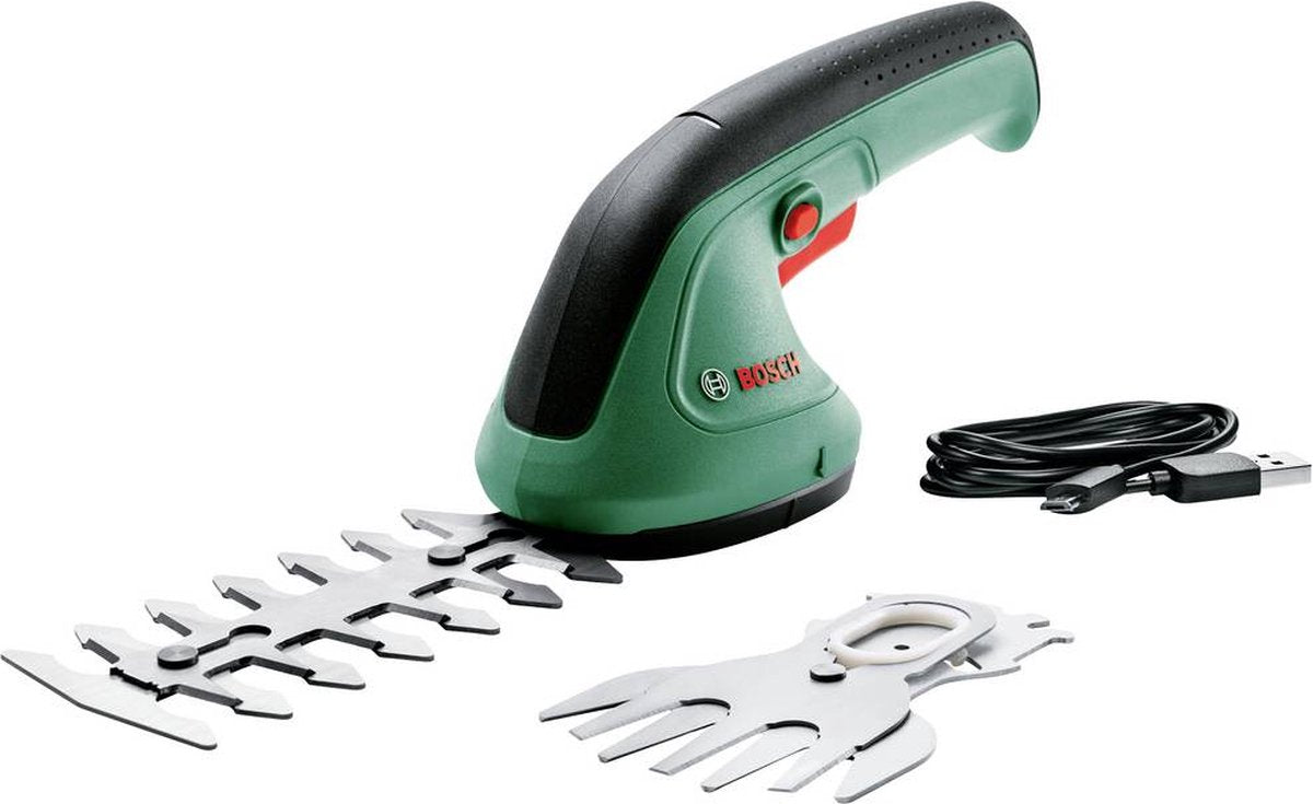 Coupe-herbe Bosch easyshear - lame de cisaille à arbustes (12 cm) - lame de cisaille à gazon (8 cm)