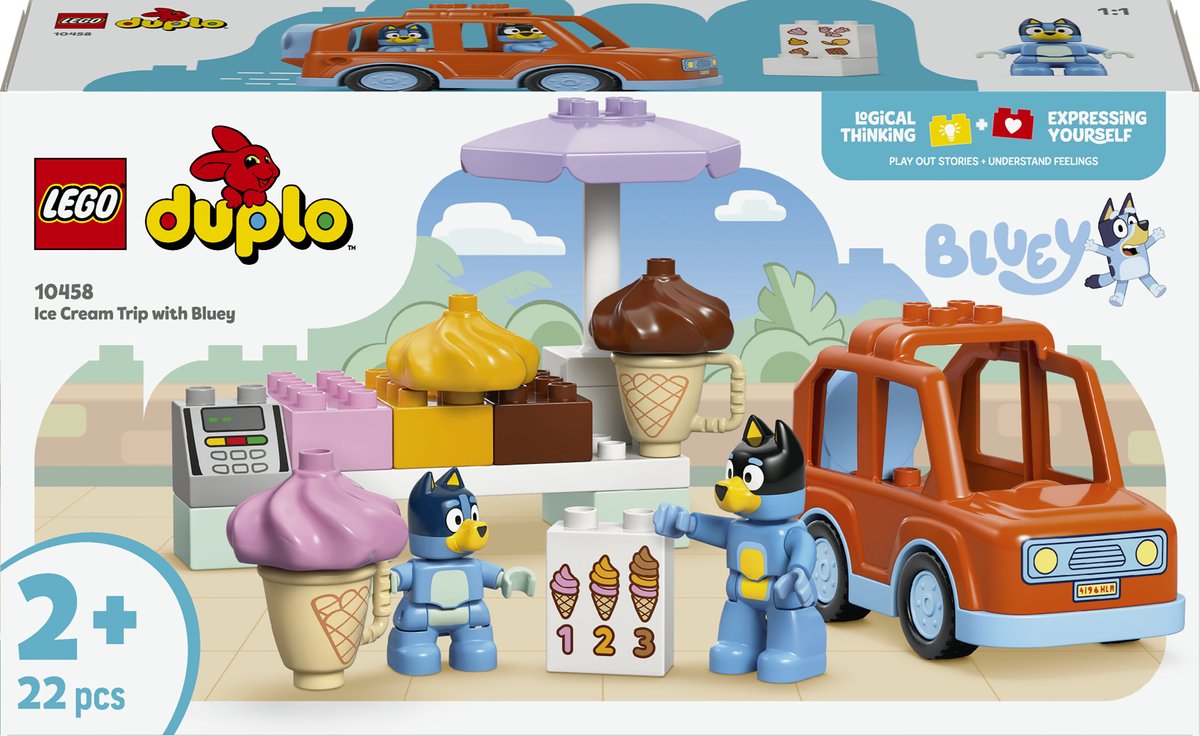 Lego ® duplo® bluey obtenez une glace avec bluey - 10458