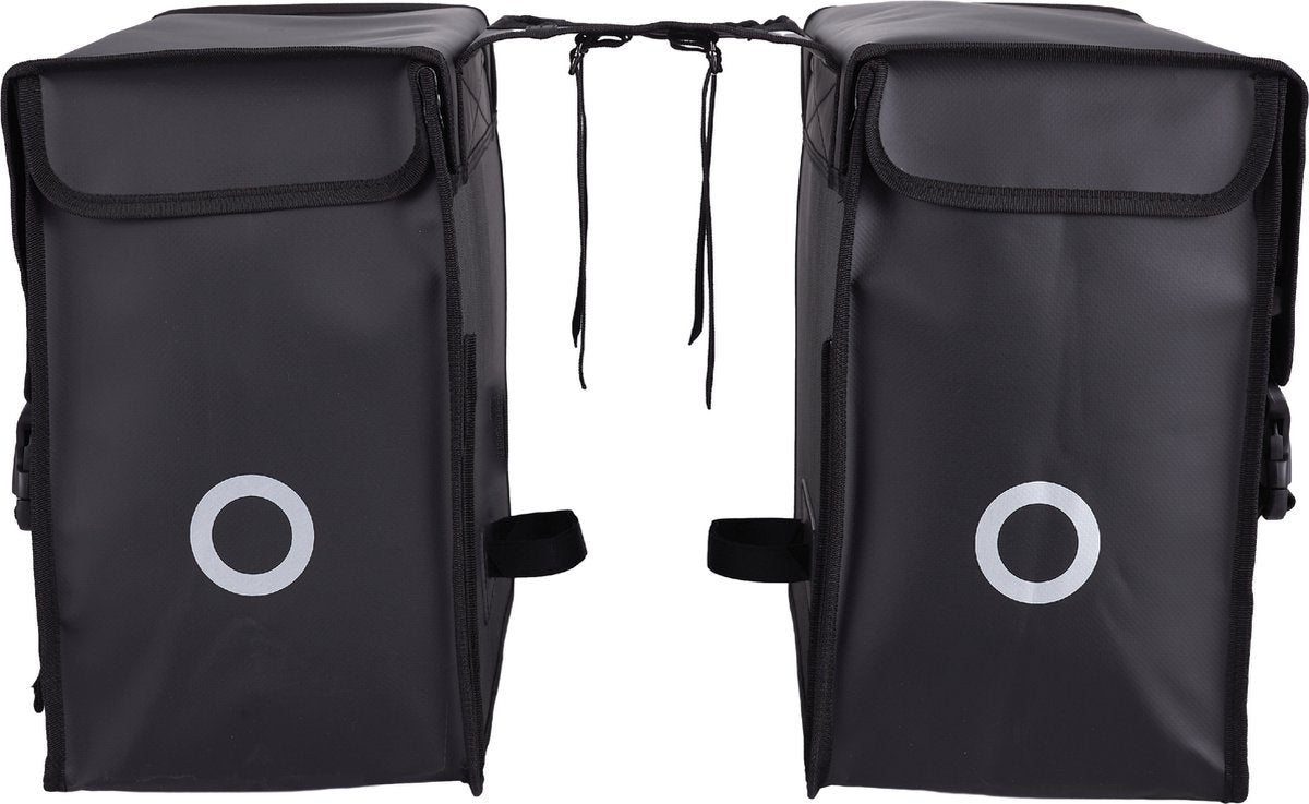 Sacoche de vélo double Willex - bisonyl - noir - 30l - montage universel