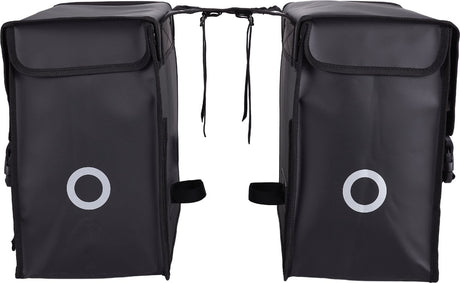 Sacoche de vélo double Willex - bisonyl - noir - 30l - montage universel