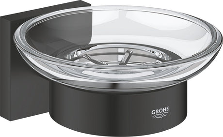 Porte-savon Grohe quickfix start cube avec support - noir mat