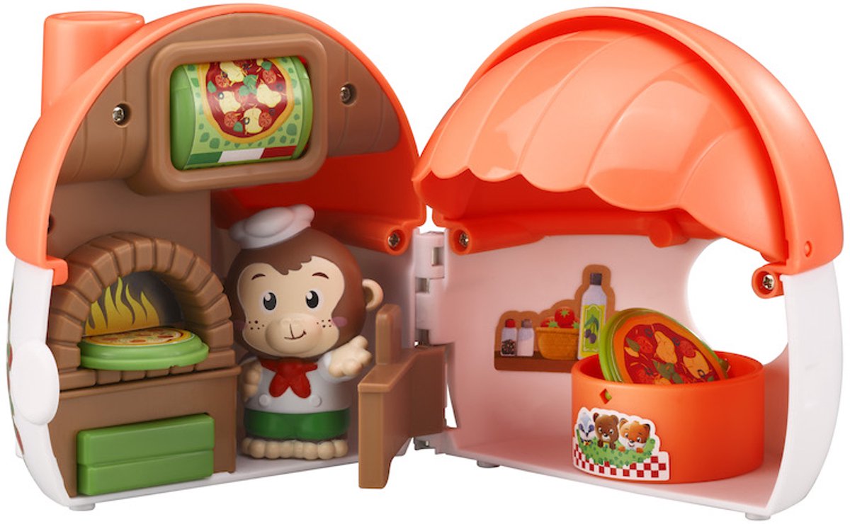 Klorofil la pizzeria aux champignons – édition de poche – coffret de jeu compact avec 1 figurine de la famille des singes