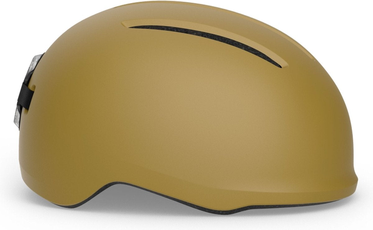 With vibe casque de vélo hommes femmes - casque de vélo e-bike adultes - vélo électrique - vélo de ville - taille s (52-56cm) - amande mat (marron)