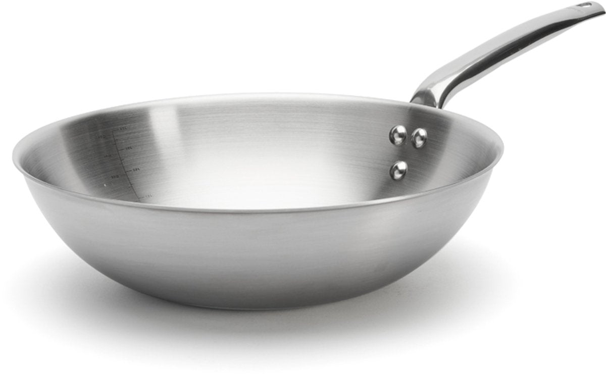 Poêle wok Debuyer de Buyer Alchimy - Inox - ø 32cm - Sans PFAS