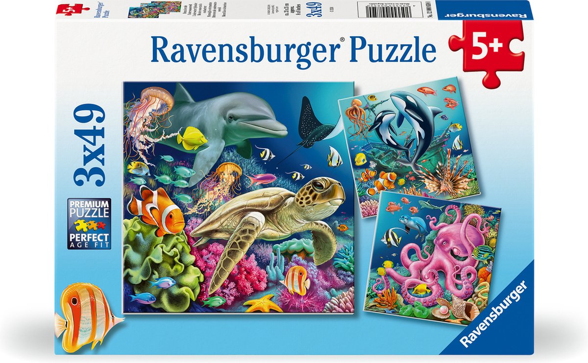Ravensburger puzzle sous-marin 3x49 pièces