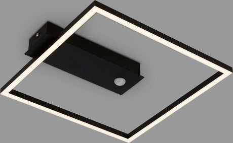 Briloner - nici - Plafonnier LED - Plafonnier avec détecteur de mouvement - Noir - LED - 12,5w