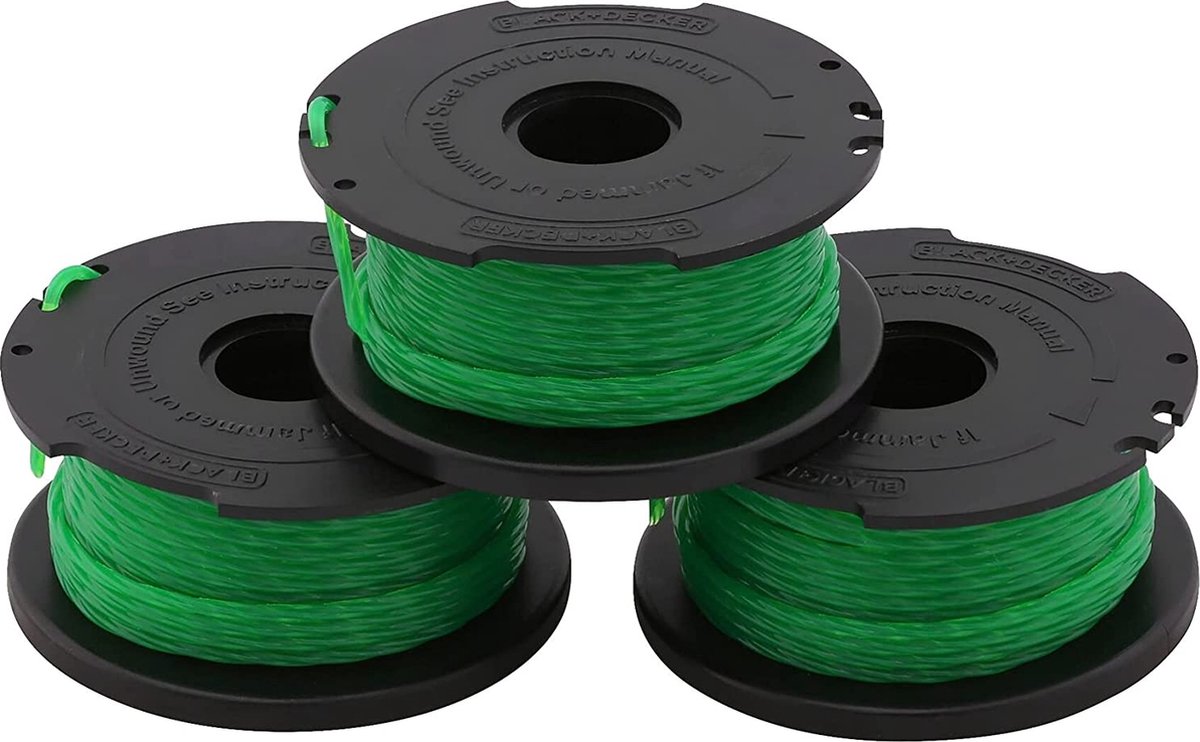 Black+decker 3x bobine et fil 6m 2mm - a6486-xj