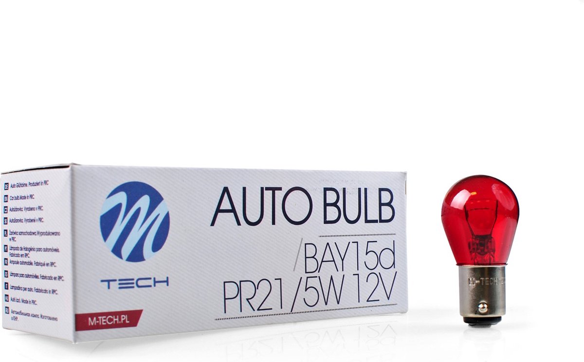 M-tech pr21 5w 12v - rouge - 10 pièces