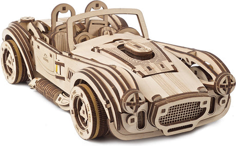 Modèle 3D en bois Ugears - Voiture de course cobra drift