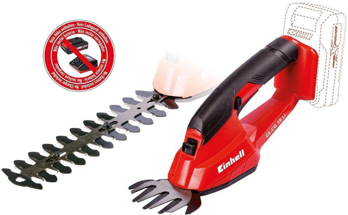 Taille-haie et gazon sans fil Einhell GE-CG 18 Li Solo Power X-Change