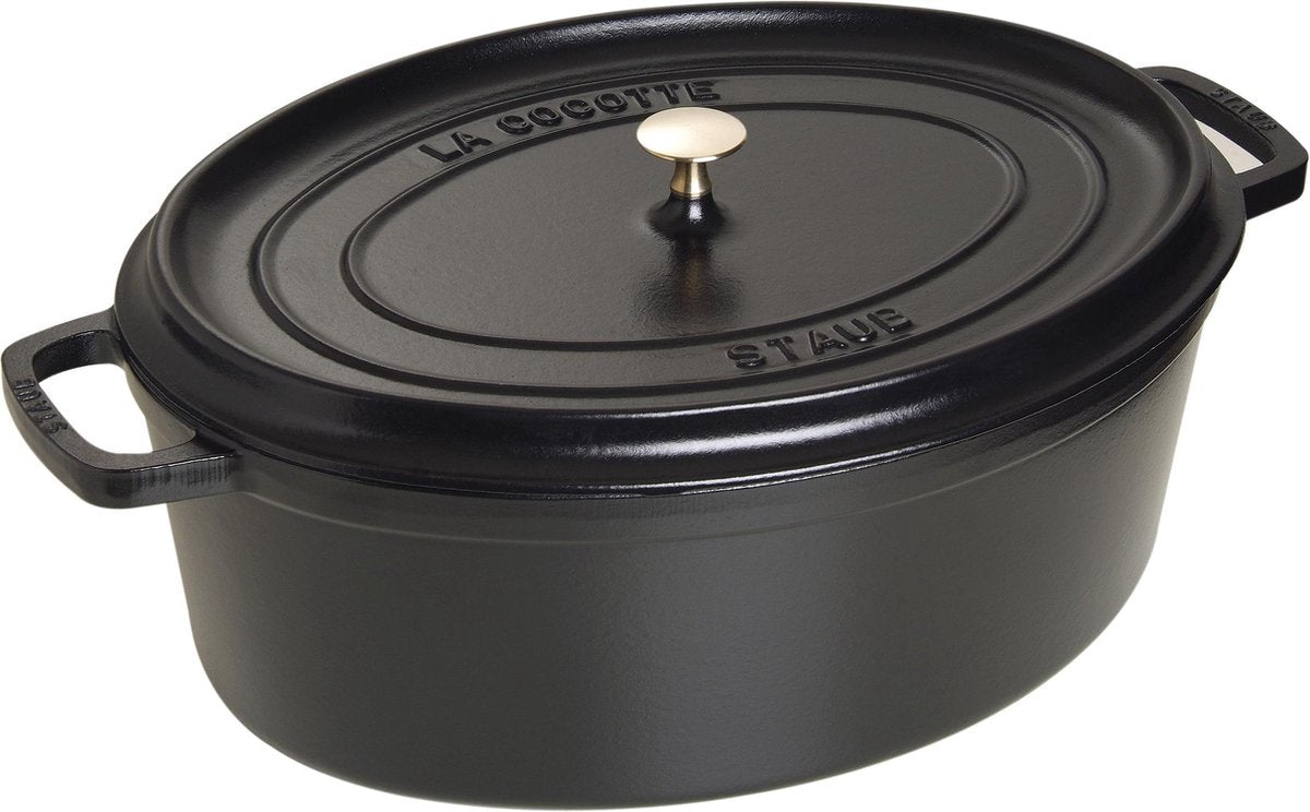 Staub cocotte ovale cocotte noire - ø 41 cm 12 litres