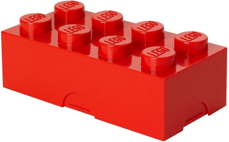 Lego - boîte à lunch brique 8 - polypropylène - rouge