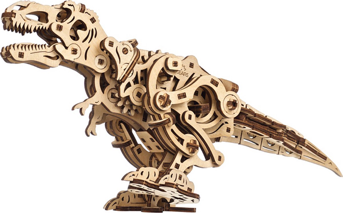 Ugears modélisme 3D - tyrannosaure rex - kit de construction mécanique bois - jouets éducatifs